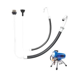 GregYoung 2024 New Polished Stainless Steel Suction Tube And Reflux Line Hose Kits,Compatible With Graco 210 230 390 395 490 495 595 Airless Paint Sprayer Parts，Airless Paint Sprayer Replacement Parts