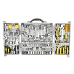 GOODSILO 205 pcs Mechanic Tool Set Men Tools Case for Handyman, Car Repair & DIY Hand Tools Household Tool Kit, Home & Shop Maintenance Portable Tool Box Gray