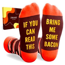 Zmart Funny Socks for Men Women - Pickle Bacon Socks for Food Lovers, Sushi Pickle Gifts