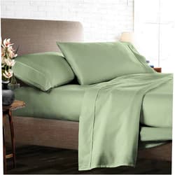 Dee's Collection Luxury 4 Piece Egyptian Cotton Sheets Full XL Size - 800 Thread Count, 100% Cotton Sheets, 15