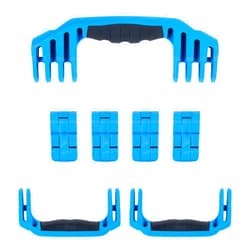 ColorCase Pelican 1610 Replacement Handle & Latch Set by ColorCase - Blue Handles & Double Throw Latches