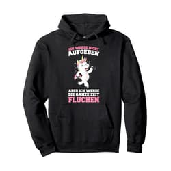 Lustige Läufer Spruch Geschenke Für Jogger I Won't Give Up But Swearing Jogging All The Time Pullover Hoodie