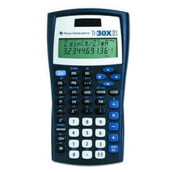 Texas Instruments TI-30XIIS Scientific Calculator, Black with Blue Accents