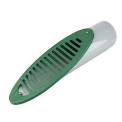 Holdly 4 Inch Green Angled Drain Grating Yard Drain, Yard Drain Emitter, Yard Drainage Pipe,Grating Drain Compatible with 4-inch Connection,Yard Drainage Emitter for Downspout Extension