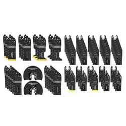 AIFICUT 81PCS Oscillating Saw Blades, Universal Titanium Multitool Blades for Wood Plastics Metal, Quick Release Multi Tool Kits Fit Bosch Ryobi Milwaukee Rockwell Fein Makita