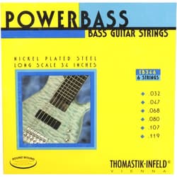 Thomastik-Infeld EB346 Bass Guitar Strings: Power Bass 6 String Magnecore Set C, G, D, A, E, B Set