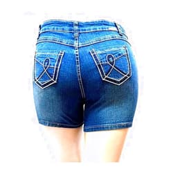 JEANS FOR LOVE Kim Rogers, Jack David, Wax Jeans Womens Plus Size Capri,Short Stretch Distressed Blue Denim Jeans Shorts