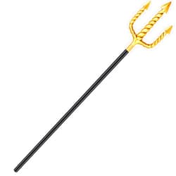 Matiniy Halloween Costume Accessories Set for Adults includes Gold Trident Prop for Fancy Dress Up Supplies