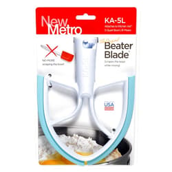 New Metro Design NEW METRO 5L Original Beater Blade, works w/most KitchenAid 5 Qt Bowl-Lift Mixers, Aqua