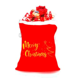 CCINEE Christmas Santa Sack, Giant Velvet Gift Bags with Cord Drawstring (27