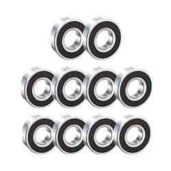 QZspeed 10pcs 6000-2RS Double Rubber Seal Bearings 10x26x8mm Deep Groove Ball Bearing Prelubricated