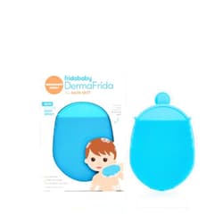 FridaBaby DermaFrida The Bath Mitt by Frida Baby | Toddler Quick-Dry Body Bath Brush, Silicone Bacteria-Resistant Replacement to Kid's Washcloth | Fits Both Parent or Child for Early Stage Development