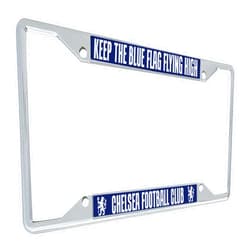 Desert Cactus Chelsea FC London Blue Lions Car Accessories Football Soccer Metal License Plate Frame and Tag Holder for Front or Rear of Vehicle (Frame - Design B)