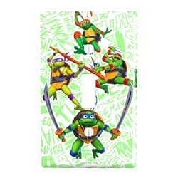 GRAPHICS & MORE TMNT Mutant Mayhem Group Shot Plastic Wall Decor Toggle Light Switch Plate Cover