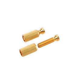 Alnicov 2PCS 8mmTremolo Anchor Stud ，Adjustable Electric Guitar Replacement Tremolo Bridge Studs Anchors Gold