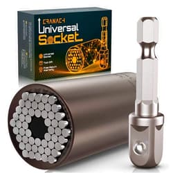 CRANACH Stocking Stuffers Super Universal Socket - Tools Gifts for Men Women Grip Socket with Power Drill Adapter Unscrew Any bolt Cool Gadgets for Men Car Guy Gift Ideas for Adults Dad Stuff Christmas Gifts