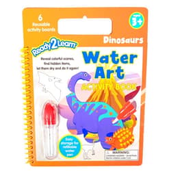 READY 2 LEARN Water Art Activity Book - Dinosaurs - 6 Activities - Mess-Free Coloring Book - Learn about Dinos - Reveal Vibrant, Prehistoric Designs