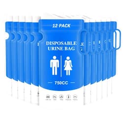 Imodomio Disposable Urine Bags - 12/24 PCS Portable Pee Bags for Travel for Women/Men, 750ML Emergency Vomit Bags Disposable Urinals, Unisex Urinal Bag for Camping, Traffic Jams, Pregnant, Patient, Kids
