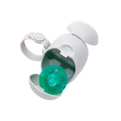 Ubbi On The Go Dual Pacifier Holder, Keeps Baby’s Binkies Clean and Accessible, Includes Silicone Strap, Gray