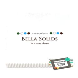 Moda Bella Solids White Bleached 9900PP-98 Charm Pack, 42 5-inch Cotton Fabric Squares