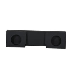 Q Power QPower Dual 12in Behind Seat Front Fire Subwoofer Enclosure, Q-Bomb Sub Box Compatible with 2007-2026 Chevy Single Cab