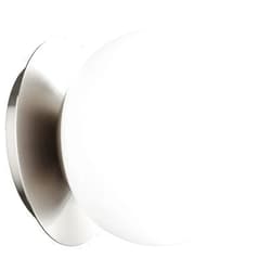 Quorum International 1-LT Globe Wall Mount/Clear Glass Mount - Satin Nickel - 339-1-65, Pewter, Nickel, Silver