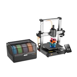 Anycubic Kobra 3 Combo Without Filament, Multicolor 3D Printer Smart Print in 4 Colors with Anycubic ACE Pro, Max 600mm/s Speed 4.3-inch Adjustable Screen, Filament Drying at All Times, 250x250x260mm