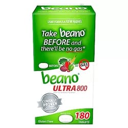 Beano Ultra 800 Food Enzyme - 180 Tablets