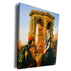 3dRose Museum Grade Canvas Wrap - Love by John S. Clifton BLN Paintings of Love Fine Art Collection
