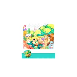 SmartFinds 100pcs Paper Tube Jigsaw Puzzle 12 Themes DIY Enlightenment Early Educational Baby Toys for Kids Boys & Girls (Forest Carnival)