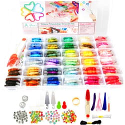 Athena's Elements - Embroidery Floss - 276 Pcs Cross Stitch Thread and Accessories - Perfect for Bracelet Making & DIY Embroidery Projects | Bonus Accessories Included