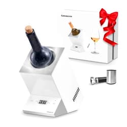 Cobalance Wine Chiller Electric,Cobalance Wine Chillers Bucket for 750ml Red & White Wine or Some Champagne,Single Bottle Wine Cooler on Patio,Portable Iceless Chiller for Poolside Party,Gift Set for Wine Lover