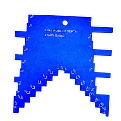 Lyshujli Table Saw Depth Gauge,Table Saw Height Gauge, 2 in 1 Step Depth Gauge Table Saw Blade Height Gauge for Router, Table Saw,Setup Cutting Blade Height from 1/8 to 2 Inch