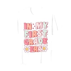 First Day of School Shirts & Back to School Gifts In My First Grade Era Cute Groovy 1st Grade Back to School T-Shirt