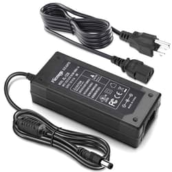 Facmogu 3 Prong DC 12V 3A 36W AC to DC Power Adapter, Desktop Adpater with 5.5x2.1mm & 2.5mm, 12V Power Switching Transformer, 12 Volt 3 Amp Power Supply Converter with 9.84ft/ 3m in Total Length