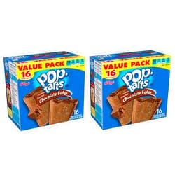Pop-Tarts Pop Tarts Frosted Chocolate Fudge 32 Count Pastries, 58.6 Oz (3 Lb 10.6 Oz)