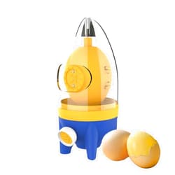 CALIDAKA Egg Yolk Mixer with Pulling Rope, Egg Scrambl-er Shaker, Quick Golden Manual Egg Maker,Egg Homogenizer Manual Puller Egg Shaker for Kitchen Mixing Egg Whites and Yolks