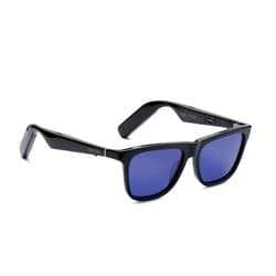 Lucyd - Nautica Collection - Fathom Smart Sunglasses for Men & Women - Wireless Smart Glasses with Open Ear Speakers and Microphone, Polarized UV400 Lenses - Dark Teal Solid (Wide)