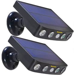 Yueliangxiao Solar Powered Security Led Light with Motion Sensor, Outdoor Waterproof Super Bright 500 LUMENS Wall Lights Exterior Lighting Floodlight for Garden, Porch, Houses, Yard, Garage, Passageway -2 Set