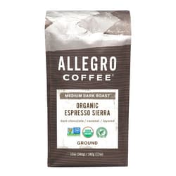Allegro Coffee Organic Espresso Sierra Ground Coffee, 12 oz