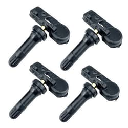 RLP Set of 4 TPMS Tire Pressure Monitoring System Sensor 433MHz Compatible with Jeep Wrangler JK Dodge Ram Charger Replacement for 56029398AB 68142397AA 68241067AA 68241067AB