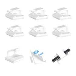 Bates Choice Bates- Cable Clips, 30 Pack, White, Cable Clip, Wire Holders, Cord Holder, Wire Hooks, Cord Clips, Wire Clips Adhesive, Adhesive Cable Clips, Cable Management, Cable Holder