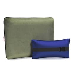 Besst Survivor Memory Foam Camping Pillow -Compact Firm Supportive Compressible Travel Pillow, Contoured Support, Breathable Cover, Lightweight Easy-to-Carry for Backpacking, Airplane,Car
