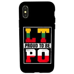 Proud to be Polish Lithuanian iPhone X/XS Proud Polish Lithuanian Mix Polska and Lithuania Heritage Case