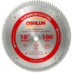 Oshlun SBNF-100100 10-Inch 100 Tooth TCG Saw Blade with 5/8-Inch Arbor for Aluminum and Non Ferrous Metals