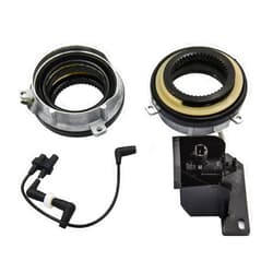 HQP AUTO PARTS 4-Wheel Drive 4WD Locking Hub Actuator Assembly Compatible Vacuum Control Solenoid w/Cover Vacuum Line with Expedition F-150 Lincoln Mark LT Navigator Replacement# 7L1Z3C247A 600-400 4L3Z3A788AA