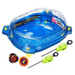 Beyblade Burst QuadStrike Thunder Edge Battle Set, Battle Game Set with Beystadium, 2 Spinning Top Toys, and 2 Launchers for Ages 8 and Up