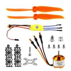 FLYPIG RC A2212 2200KV Brushless Motor 2212-6 30A ESC Electric Speed Controller Free Mount for RC Plane Helicopter