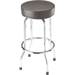 BIG RED Torin Swivel Bar Stool: Padded Garage/Shop Seat with Chrome Plated Legs, Black, 28.74