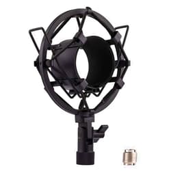 LYRCRO Microphone Shock Mount, Mic Anti-Vibration Suspension Shock Mount Holder Clip for 44mm-49mm Diameter Condenser Mic like MXL V67G V67i V69M V87 550 Studio 24 V76T Babybottle SL
